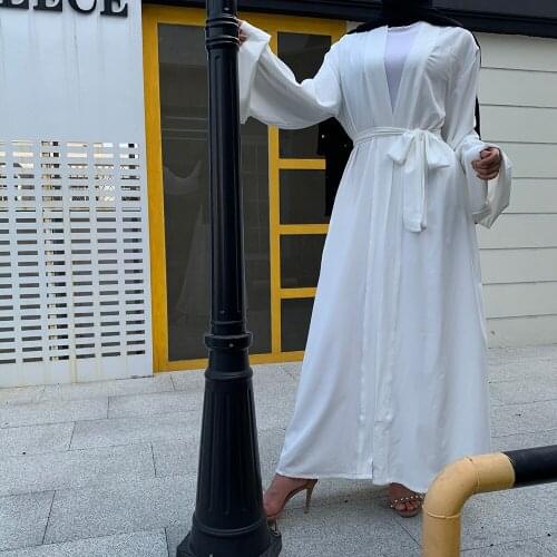 Open Abaya Dubai Turkey Muslim Fashion Women Kimono Cardigan 2021 Ramadan Clothes Kaftan Long Dress Moroccan Djellaba Femme