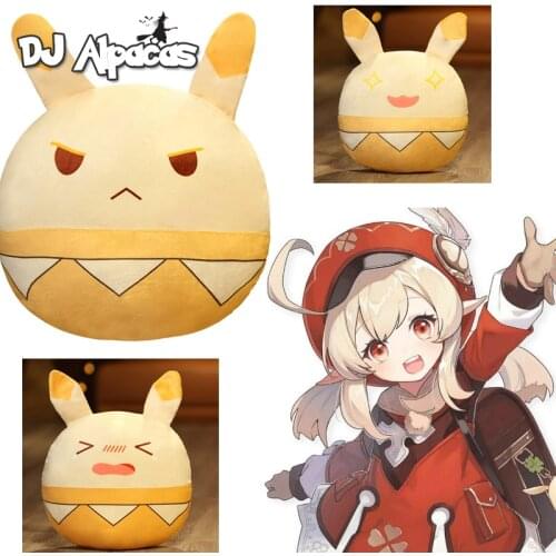 Plush Anime Genshin Impact Slime Cosplay Prop Accessories Bouncing Bomb Plush Toy Keychain Bouncing Bomb Rabbit Pillow Kids Toys
