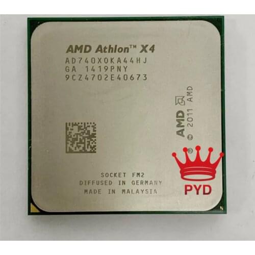 AMD Athlon X4 740 3.2G 65W Quad-Core CPU Processor AD740XOKA44HJ Socket FM2