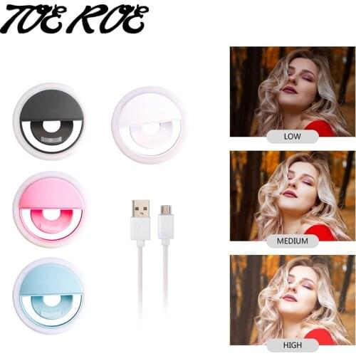 Led Selfie Ring New and Improved USB Rechargeable Selfie Mini Light Ring LED Light Bulbs Compact Lightweight and Multi Usage