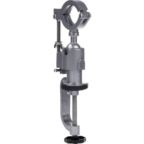 360 Rotating Clamp-on Grinder Holder Bench Vise Electric Drill Stand Round Head Clamp Bench Vise Home Factory Processing Tool