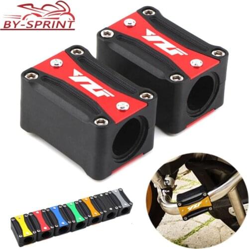 YZF LOGO For YAMAHA YZF R1 R3 R6 R125 250 Motorcycle CNC Accessories Engine Crash Bar Protection Bumper Decorative Guard Block