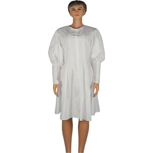 Fashion Ladies White Shirt Dress Spring/Summer New Bubble Sleeve Midi Dresses Elegant Party Vestidos A-line Dress Large Size