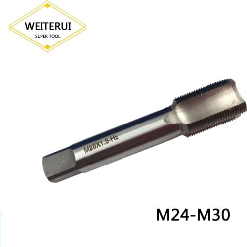 1PC HSS Straight Flute Tap M24 M27 M30 x 1mm 1.5mm 2mm 3mm Machine Tool High Speed Steel Metric