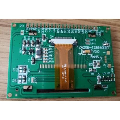 2.4/2.42 inch 20PIN white OLED Module SSD1309 Drive IC 128*64 SPI /I2C Interface (Serial Port)