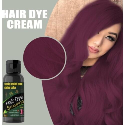 2021 Hot 1 Pc Grandma Ash Dye Cream Easy To Color Strong With No Damage Hair Dye Not Easy To Fade Fashion Style Six Colors TSLM2