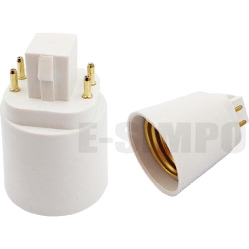 4 pins lamp socket adapter GX24Q to E27 Bulb Holder Socket bulb base Lamp Holder Converter Gx24q-1,-2, -3 to E27/e26 adaptor