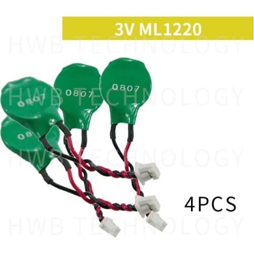4PCS/for NEW Varta ML1220 ML1220 3V RECHARGEABLE 2 PIN BIOS BACKUP CMOS RTC BATTERY Free shipping