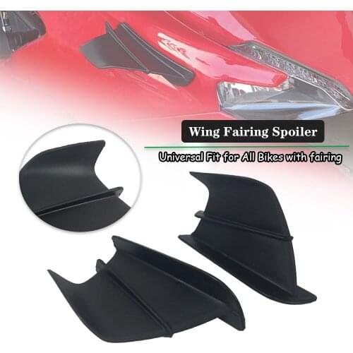 Motorcycle Accessories Decoration Winglet Aerodynamic Wing Fairing Kit Pneumatic Spoiler For Motorbikes Scooters Cruisers Parts