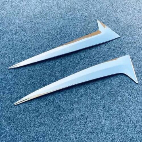 For 2021 2022 Toyota Sienna Accessories Car Rear View Window Spoiler Cover Trim Insert Garnish Bezel Sticker ABS Chrome Styling