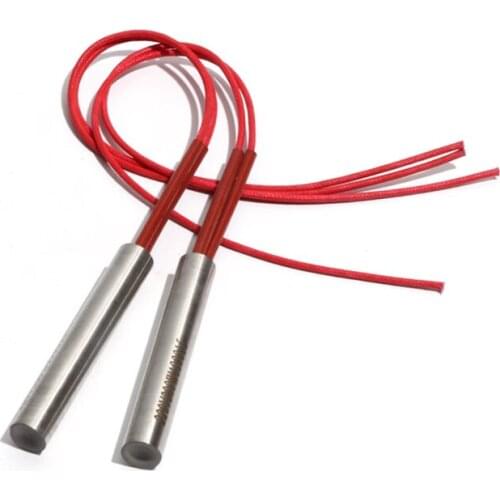 5PCS 20mm 50~60mm Length 201SUS Cylindrical Electric Heating Pipe 110/220/380V Tubular Single-End Heater 250/260/270/290/300W