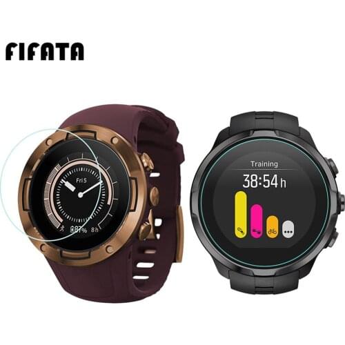FIFATA 2Pcs 3D HD Screen Glass Tempered Film For Suunto 3 Fitness/Spartan Trainer Wrist HR/Traverse Alpha Series Smart Watch