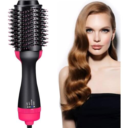 Hot Comb Hair Dryer Brush for Hair Blower Heating Brush Hair Comb Hairdryer Styler Beauty Tools Hair Straightener & Hair Curler