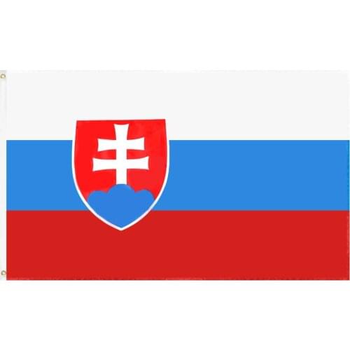 JiaHao 100% Polyester High Quality Wholesale Stock 3x5ft Slovakia Flag