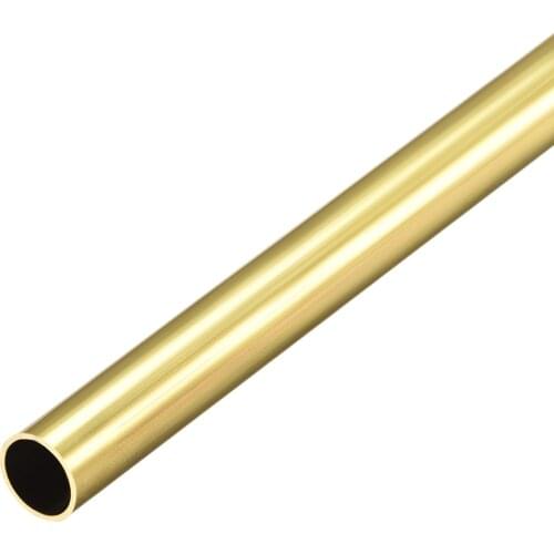 Uxcell Brass Round Tube 300mm Length 8mm OD 0.5mm Wall Thickness Seamless Straight Pipe Tubing