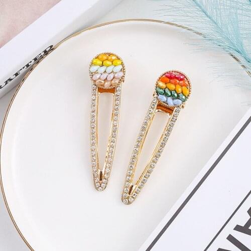 Fashion sweet Colorful candy color sky Hair Claw Girls Hairpins Chic Hair Crab Women Hair Accessories Barrettes Headwear