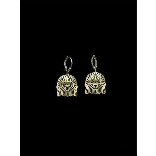 Trendy cute Dandie Dinmont Terrier drop earrings silver plated earrings women from india bridal earing