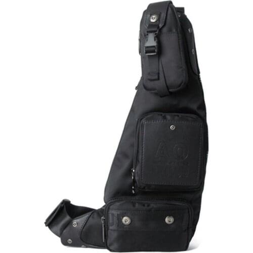 New Men Chest Bag Waterproof Nylon Travel Riding Cross Body Messenger Shoulder Sling Back Pack