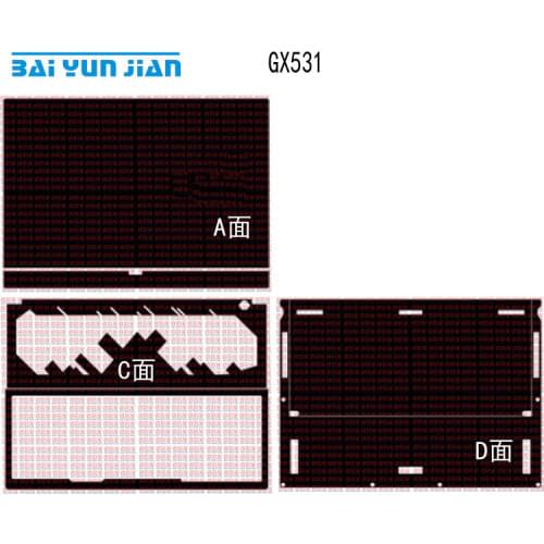 KH Laptop Sticker Decal Skin Carbon fiber Leather Cover Protector for ASUS ROG Zephyrus S GX531 GX531GM GX531GS 15.6"