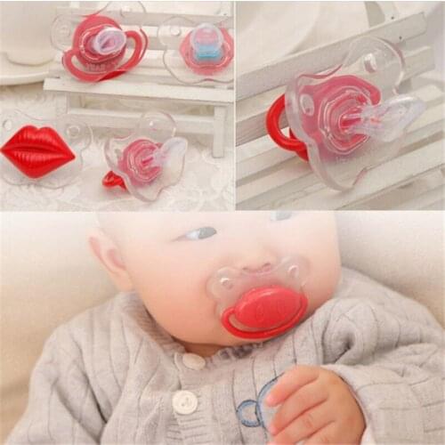 New Arrival Baby Pacifier Care Top Silicone Funny Nipple Dummy Baby Soother Joke Prank Toddler Pacy Orthodontic Nipples Teether