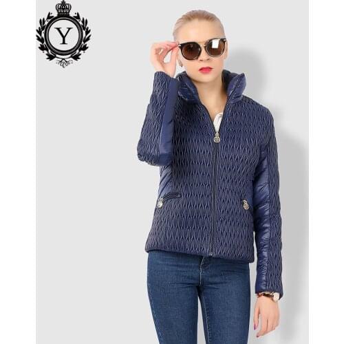 Slim Solid Color Womens Short Coat Cotton Jacket Fashion Stand Collar Long Sleeve Polyester Cotton Padded Jacket Female Parkas