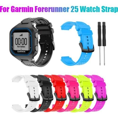 For Garmin Forerunner 25 Mens Watch Replacement Silicone Wristwatch Smart Watch Sport Band Strap For Garmin Forerunner 25