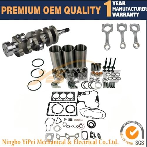 D902 D902EBH Overhaul Rebuild Kit For Kubota engine Crankshaft Connecting Rod 1G962-23012