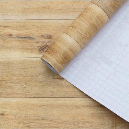 Self Adhesive Wall Paper Design for Walls Bathroom Bedroom Home Decor Peel and Stick Wood Plank Wallpaper Brown Vinyl