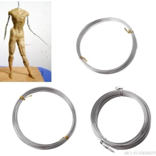 Silver Metal Flexible Anodized Aluminum Armature Wire DIY Sculpture and Crafts F18 21 Dropshipping