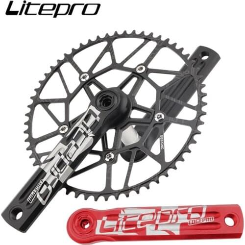 Litepro Hollow Tech Edge Bicycle Cranks Chainring with Bottom Bracket BCD130mm For Minivelo Folding Road Bike Crankset 170mm