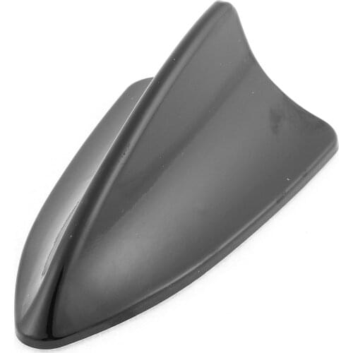 X Autohaux Black Shark Fin Shaped Self Adhesive Antenna Ornament for Automotive