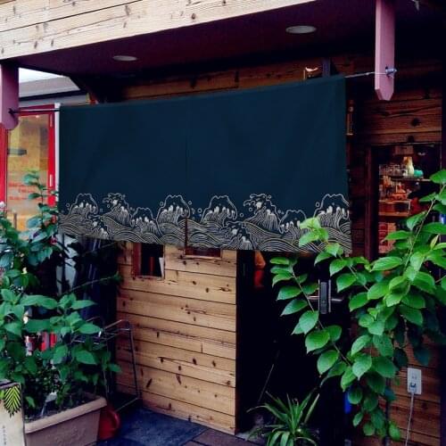Japanese Doorway Curtain Sushi Restaurant Decorative Curtain Kitchen Partition Curtain Feng Shui Curtain Noren