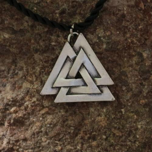 1pcs wholesale viking pendant valknut symbol Pendant Norse Pagan Jewellery Jewelry men amulet Necklace