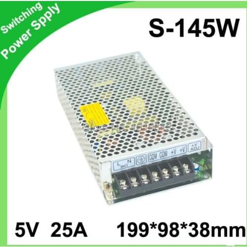 145W LED Display Power Supply Output 5V 25A Switch Power Supply S-145-5