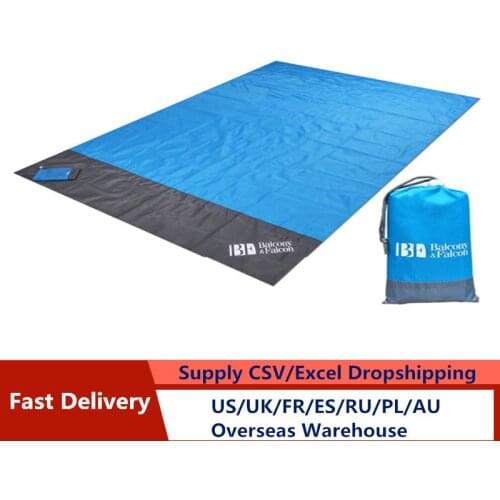 2x2.1m /1.4x2.1mWaterproof Pocket Beach Blanket Folding Camping Mat Mattress Portable Lightweight Mat Outdoor Picnic Beach Mat
