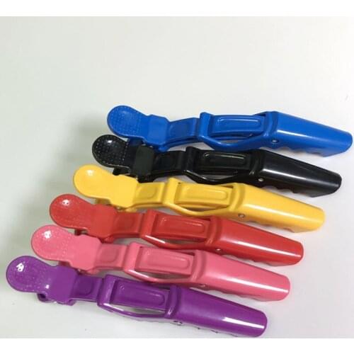 5pcs Alligator Hair Clip Colorful Hairpins Beak Sectioning Clamp Hair Sectioning Clip Plastic Bobby Pin Hair Care StylingTool