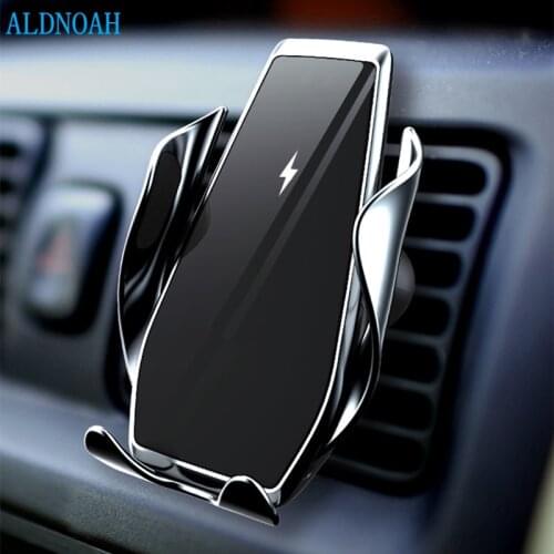 Automatic Clamping 15W Car Wireless Charger For iPhone 12 11 Xs Xr 8 Samsung S21 S20Infrared Induction Qi Wireless Charger Car