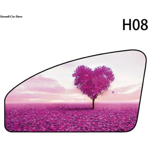 Car Magnetic Sun Shades Creative Cartoon Design Car Window Sunshade Curtain UV Protection Car Sun Visor Heat Shield Shade Kids