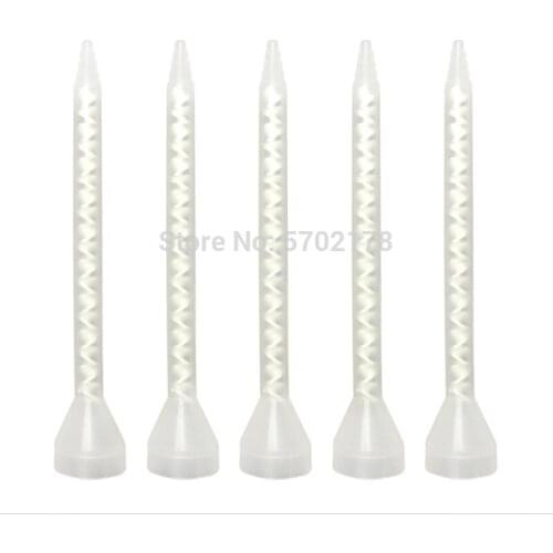 Free shipping 10pcs AB glue static mixing tube epoxy resin adhesive mixing nozzle glue filling machine mixing tip