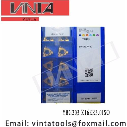 Free shipping high quality 10pcs/lots YBG203 Z16ER3.0ISO cnc carbide threading inserts
