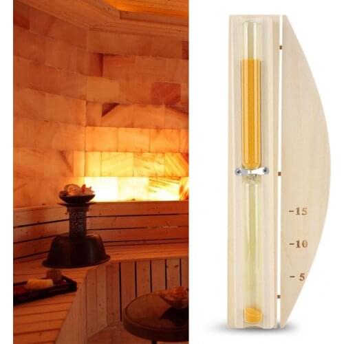 Wooden Sauna Hourglass Egg Timer Tea Clock Wall Mounted Hourglass Timer