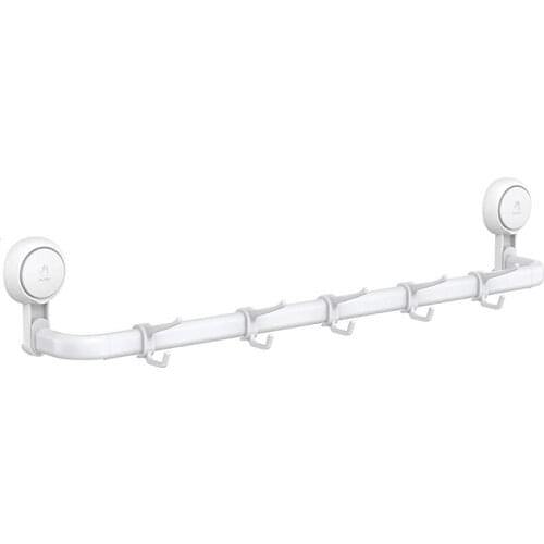 Suction Cup Towel Bar, Adjustable 24 Inches Towel Holder For Bathroom, Drill Free Removable Wall Mount Towel Rack