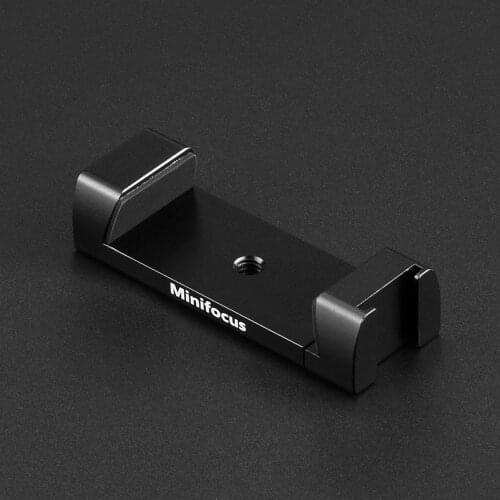 Phone Clip Cold Shoe Tripod Mount for Microphone LED Video Light for iPhone 11/Pro/Pro Max XS Max XR X 8 7 Plus Vlog Vlogging