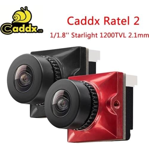 Caddx Ratel 2 Baby Ratel 2 1/1.8'' Starlight 1200TVL 2.1mm NTSC PAL 16:9 4:3 Switchable Super WDR FPV Micro Camera FPV drone