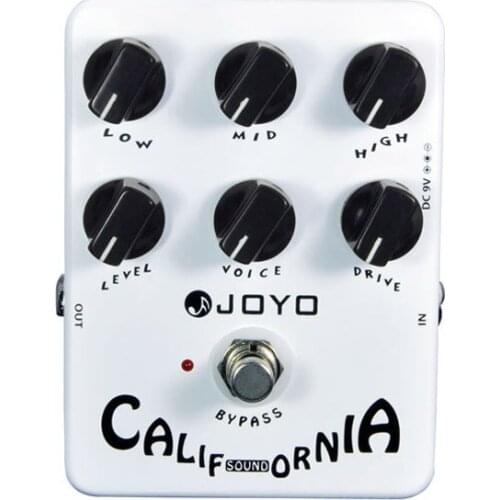 JOYO JF-15 California Sound Electric Guitar Effect Pedal True Bypass with gold Guitar Pedal Connector and Mooer knob