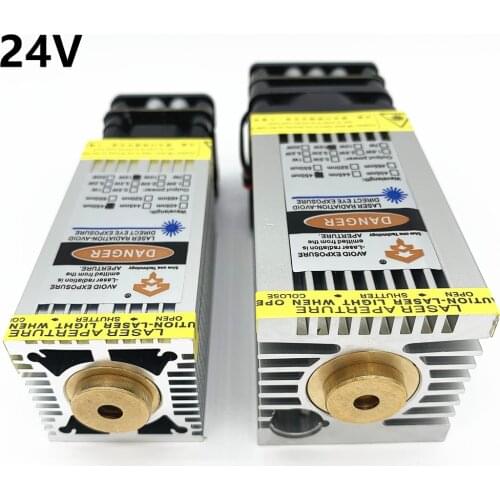 15W 24V laser module laser head, marking, engraving and cutting tool for wood and oxidized metal, efficient light transmission