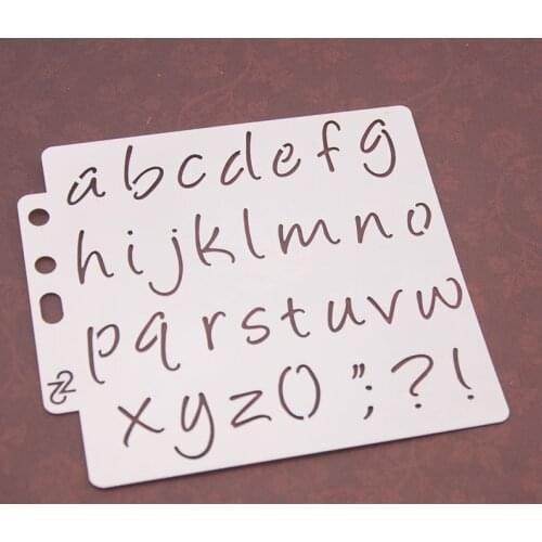 Lowercase Letters Layering DIY Craft Stencils For Scrapbooking Walls Painting Stamp Album Decorative Craft Embossing Template