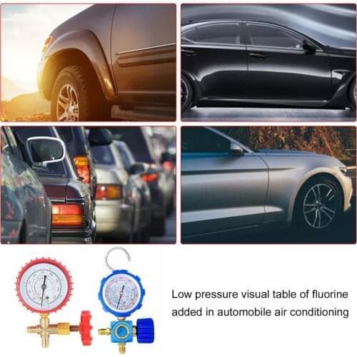 Refrigerant Low Pressure Gauge For R410A / R22 / R134A / R404A Fluoride Oil Meter Valve Fluid Refrigerant Pressure Gauge Tool