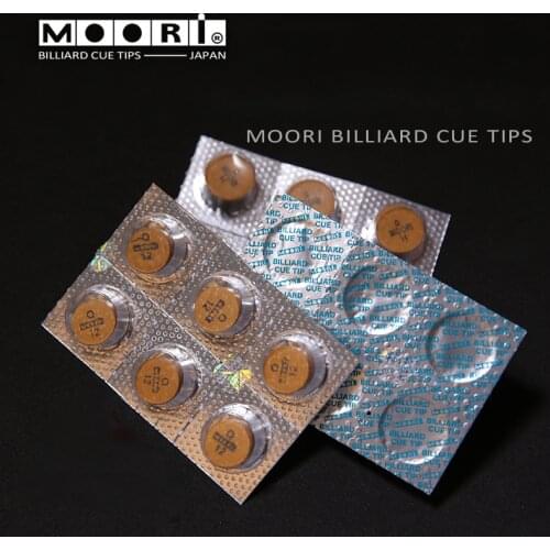 Moor Pool/Snooker Cue 8 Multi-layer GINA Tip High Quality Tip Professional Billiard Tip Durable Billiard Accessories
