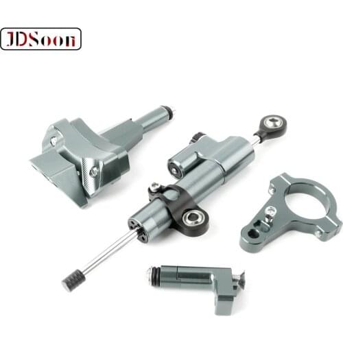 Motorcycle Accessories CNC Aluminum Alloy Steering Damper Stabilizer Mounting Bracket Kits For Kawasaki Ninja 400 2018 2019